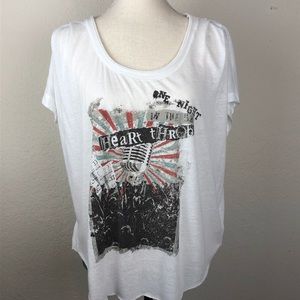 William Rast high-low graphic T-shirt